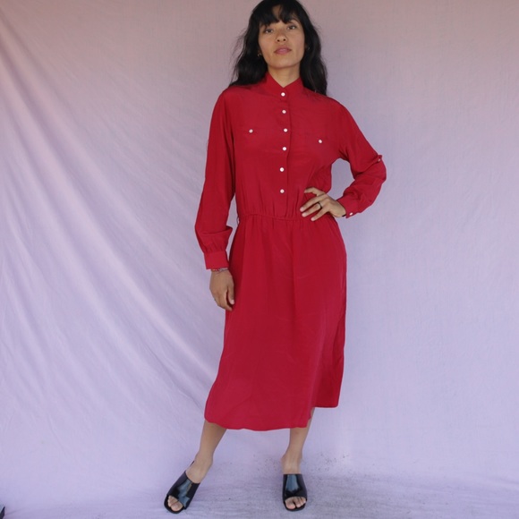 Me. Chaus Silk Dress - Picture 5 of 7